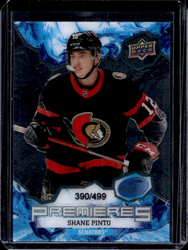 Shane Pinto 2021 Upper Deck Ice #228 Base /999 Rookie RAW
