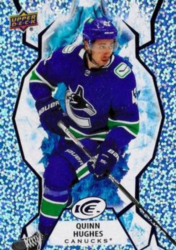Quinn Hughes 2021 Upper Deck Ice #46 Ice Blue RAW