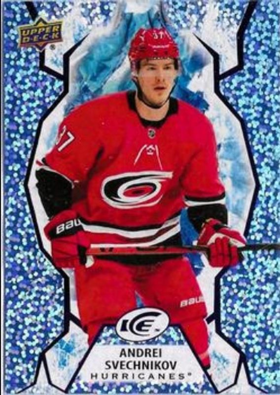 Andrei Svechnikov 2021 Upper Deck Ice #97 Ice Blue RAW