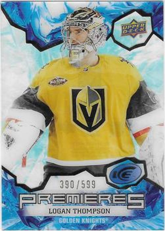 Logan Thompson 2021 Upper Deck Ice #212 Blue /599 Rookie RAW