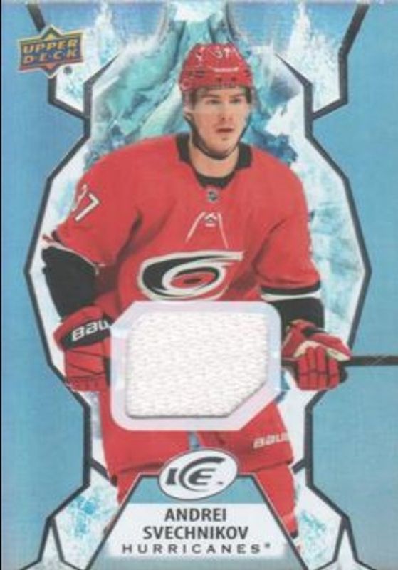 Andrei Svechnikov 2021 Upper Deck Ice #97 Jersey RAW