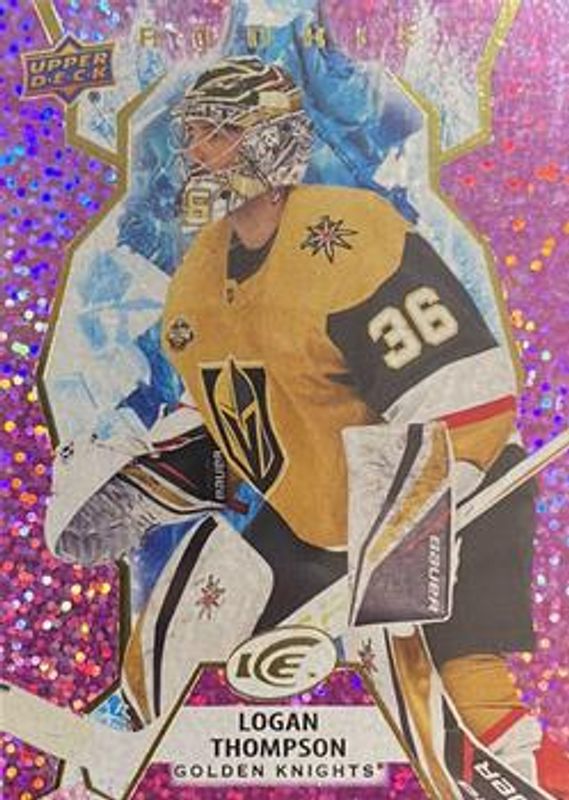 Logan Thompson 2021 Upper Deck Ice #131 Lavender Rookie RAW