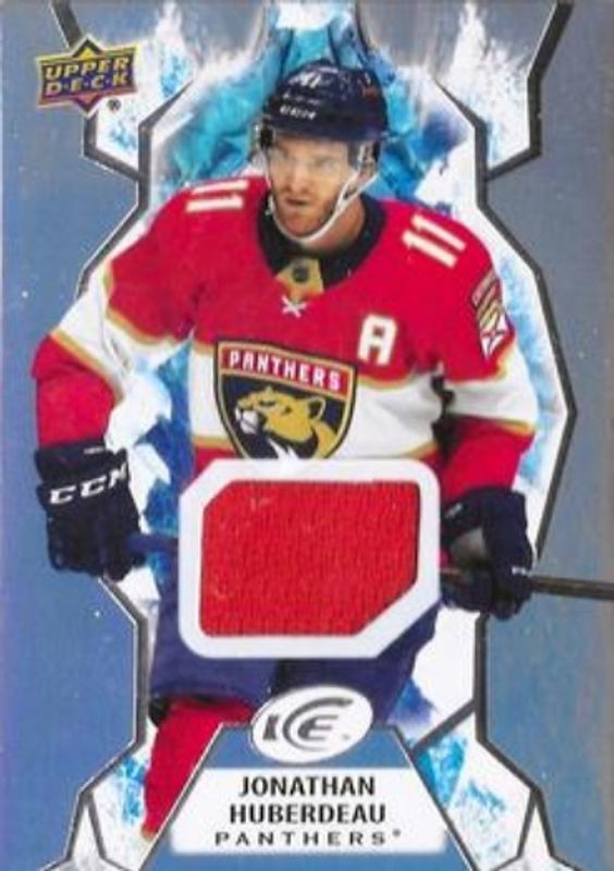 Jonathan Huberdeau 2021 Upper Deck Ice #69 Jersey RAW