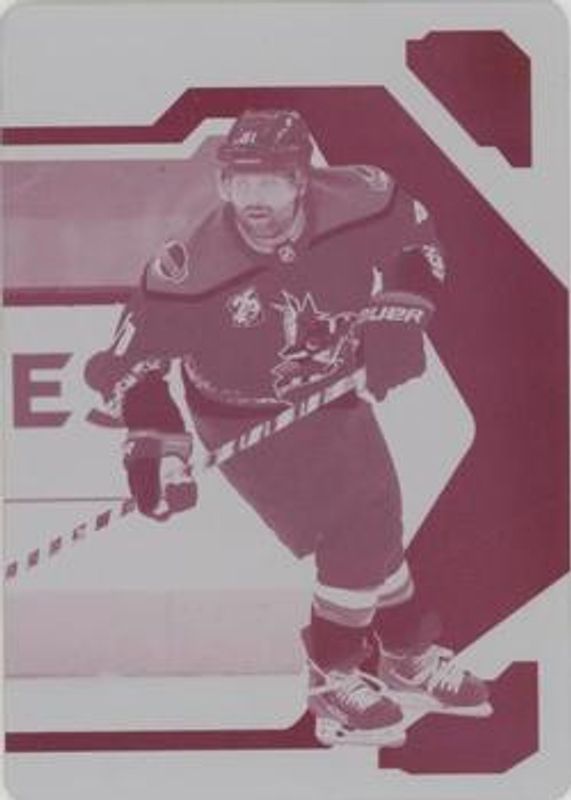 Phil Kessel 2021 Upper Deck MVP #77 20th Anniversary - Printing Plates Magenta /1 RAW