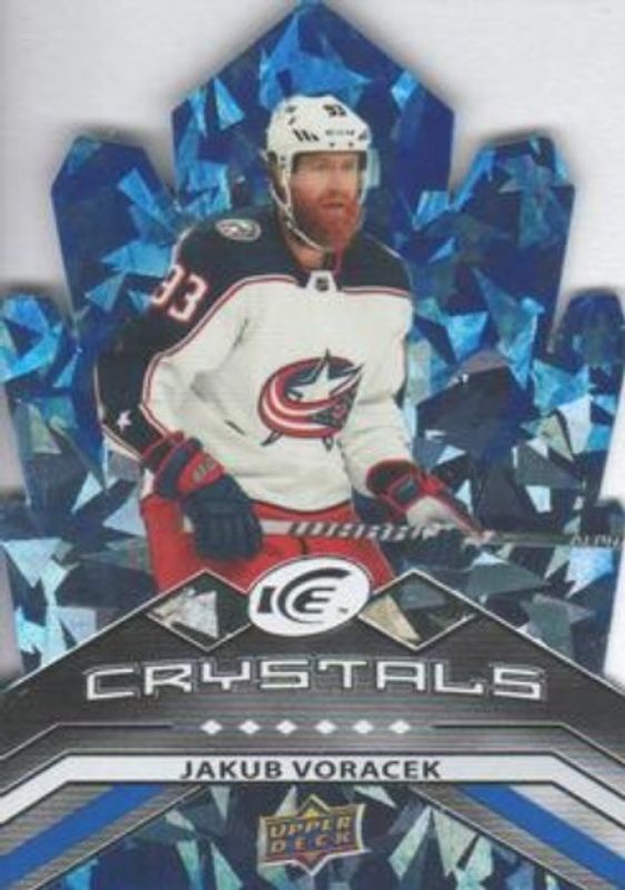 Jakub Voracek 2021 Upper Deck Ice #IC-22 Ice Crystals RAW