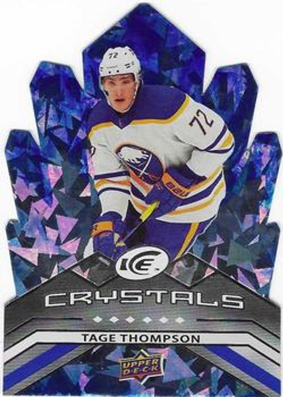 Tage Thompson 2021 Upper Deck Ice #IC-2 Ice Crystals RAW