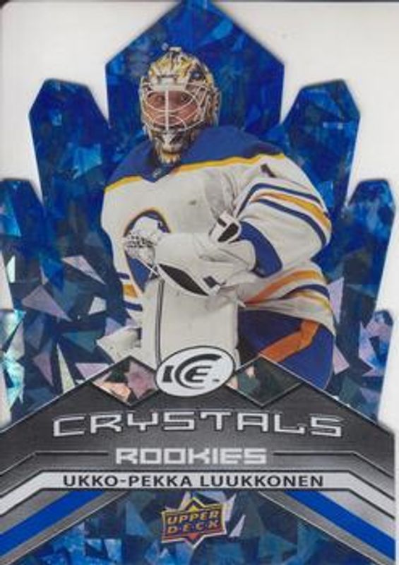 Ukko-Pekka Luukkonen 2021 Upper Deck Ice #IC-53 Ice Crystals Rookie RAW