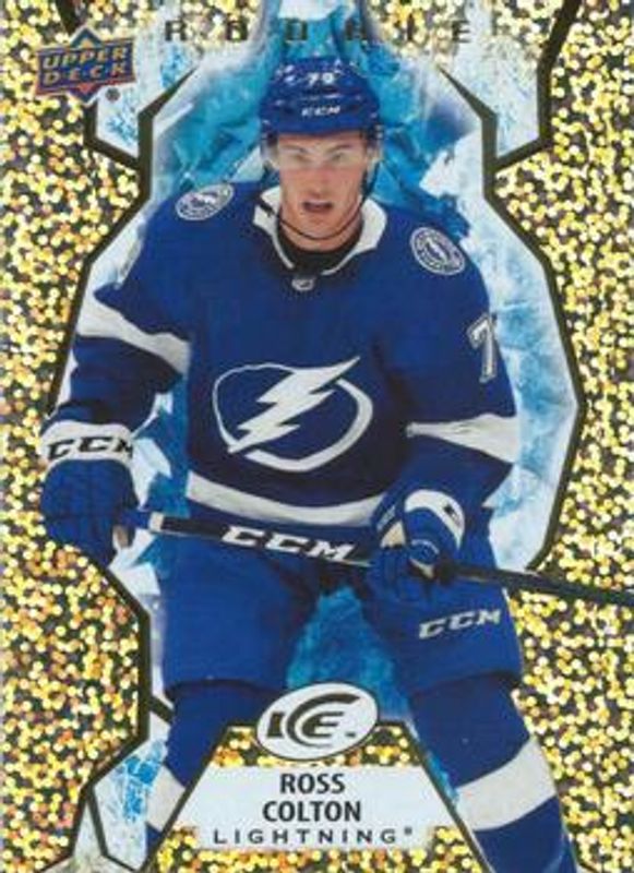 Ross Colton 2021 Upper Deck Ice #147 Gold /25 Rookie RAW