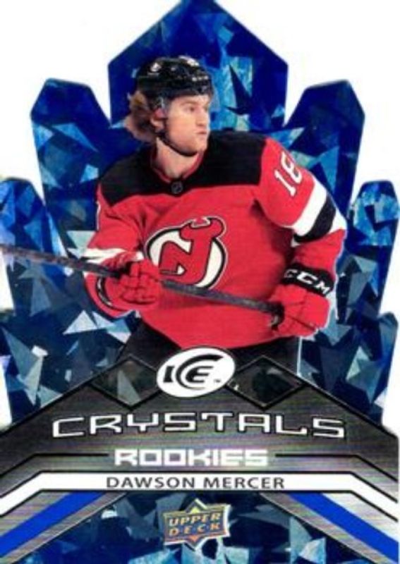 Dawson Mercer 2021 Upper Deck Ice #IC-64 Ice Crystals Rookie RAW