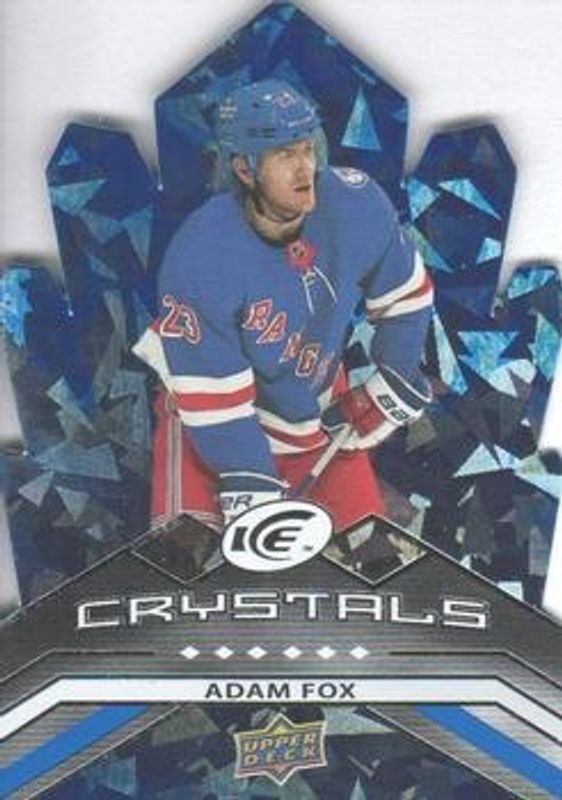 Adam Fox 2021 Upper Deck Ice #IC-21 Ice Crystals RAW