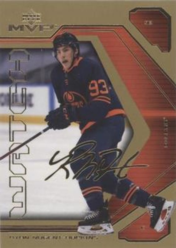 Ryan Nugent-Hopkins 2021 Upper Deck MVP #44 20th Anniversary - Gold RAW