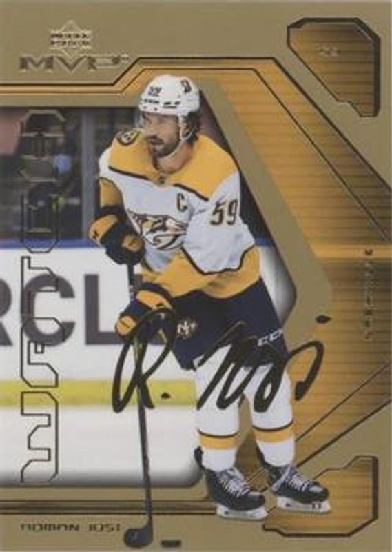 Roman Josi 2021 Upper Deck MVP #41 20th Anniversary - Gold RAW