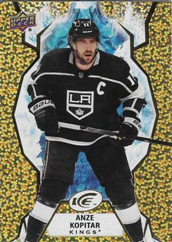 Anze Kopitar 2021 Upper Deck Ice #37 Gold /25 RAW