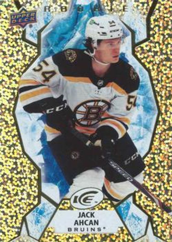Jack Ahcan 2021 Upper Deck Ice #136 Gold /25 Rookie RAW