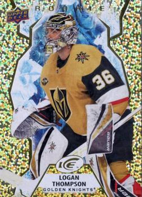 Logan Thompson 2021 Upper Deck Ice #131 Gold /25 Rookie RAW