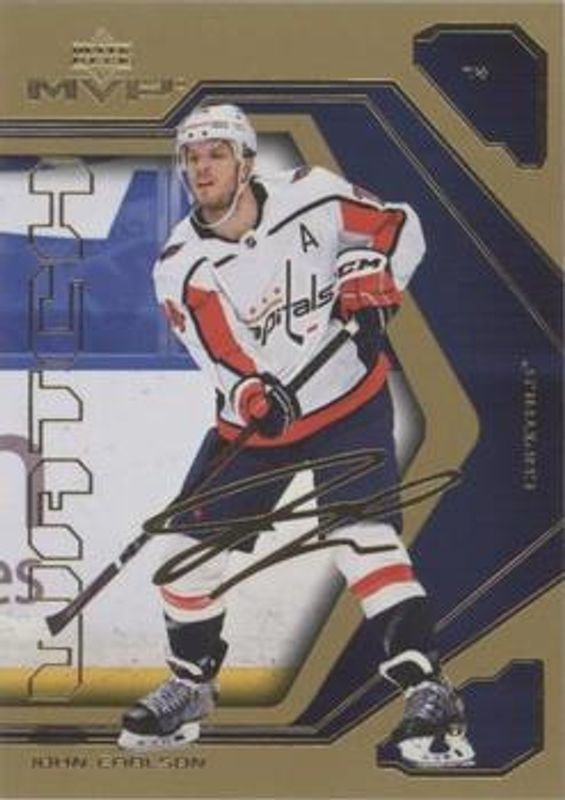 John Carlson 2021 Upper Deck MVP #70 20th Anniversary - Gold RAW