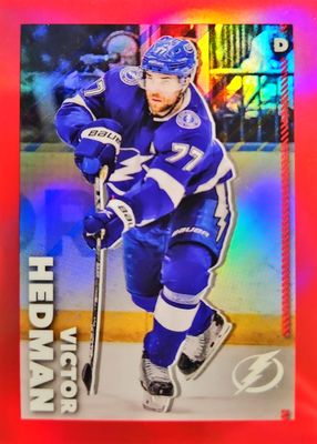 2022 Topps Chrome NHL Sticker Collection #456 Red Refractor /5