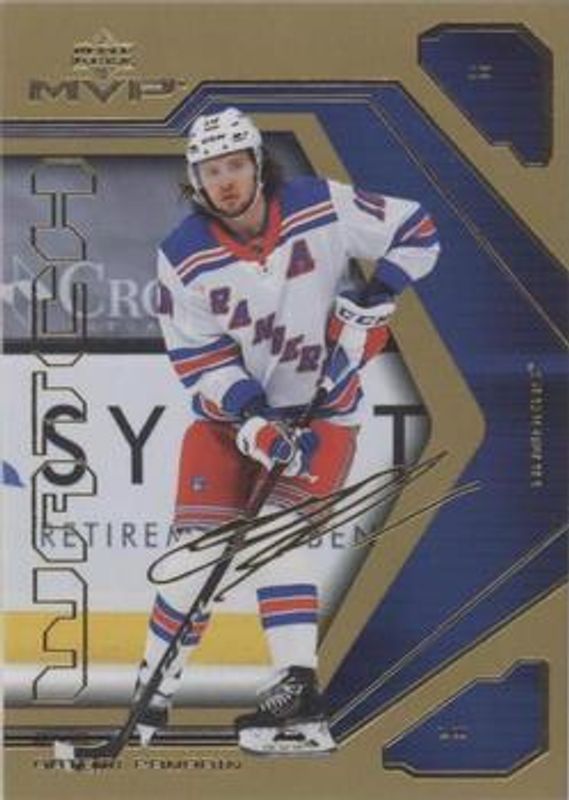 Artemi Panarin 2021 Upper Deck MVP #15 20th Anniversary - Gold RAW