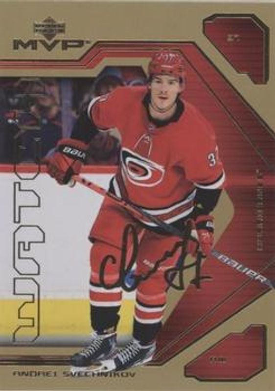 Andrei Svechnikov 2021 Upper Deck MVP #65 20th Anniversary - Gold RAW