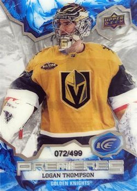 Logan Thompson 2021 Upper Deck Ice #212 Base /999 Rookie RAW