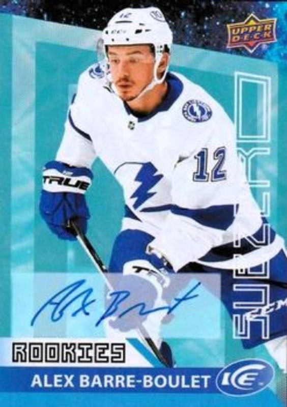 Alex Barre-Boulet 2021 Upper Deck Ice #SZ-27 Sub Zero Blue Autographs Rookie RAW