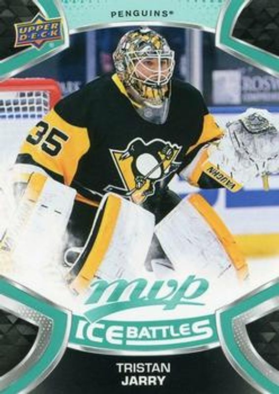 Tristan Jarry 2021 Upper Deck MVP #153 Ice Battles RAW