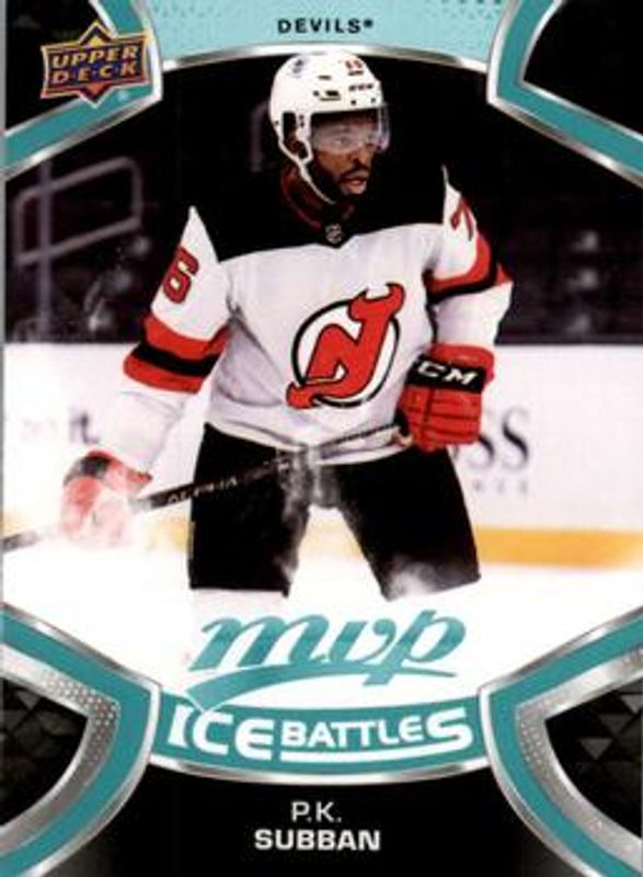 PK Subban 2021 Upper Deck MVP #76 Ice Battles RAW