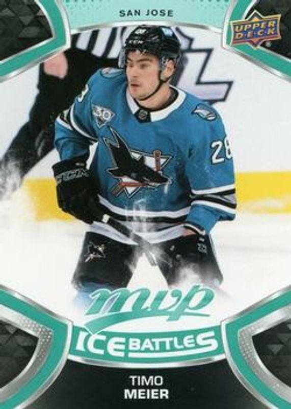 Timo Meier 2021 Upper Deck MVP #139 Ice Battles RAW