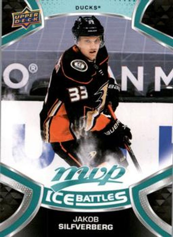 Jakob Silfverberg 2021 Upper Deck MVP #133 Ice Battles RAW
