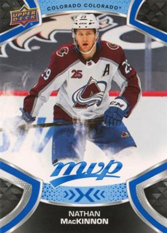 Nathan MacKinnon 2021 Upper Deck MVP #216 Blue RAW