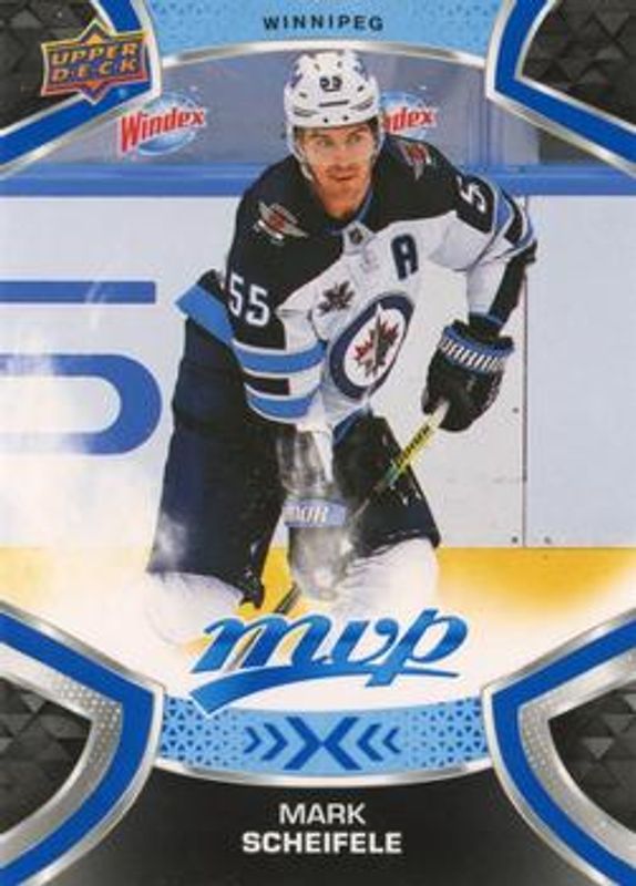 Mark Scheifele 2021 Upper Deck MVP #201 Blue RAW