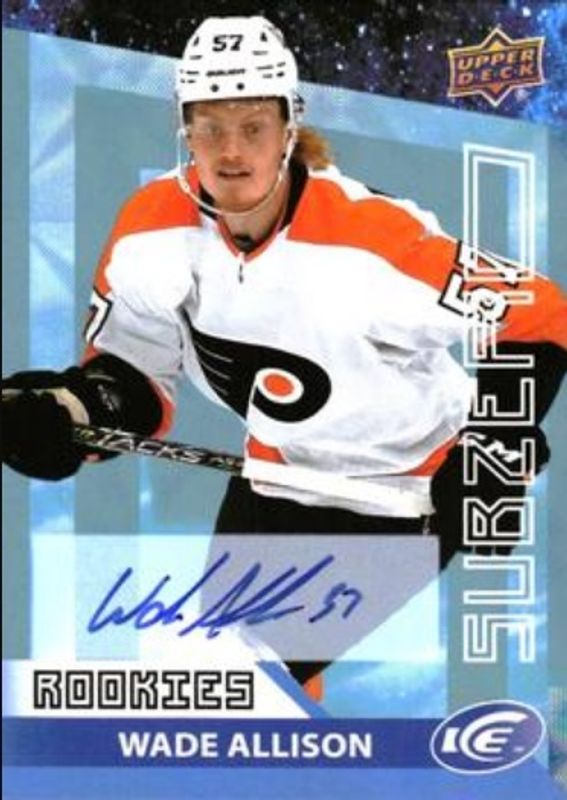 Wade Allison 2021 Upper Deck Ice #SZ-47 Sub Zero Blue Autographs Rookie RAW