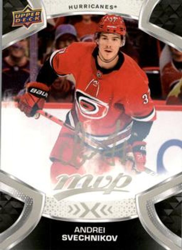 Andrei Svechnikov 2021 Upper Deck MVP #137 Silver Script RAW