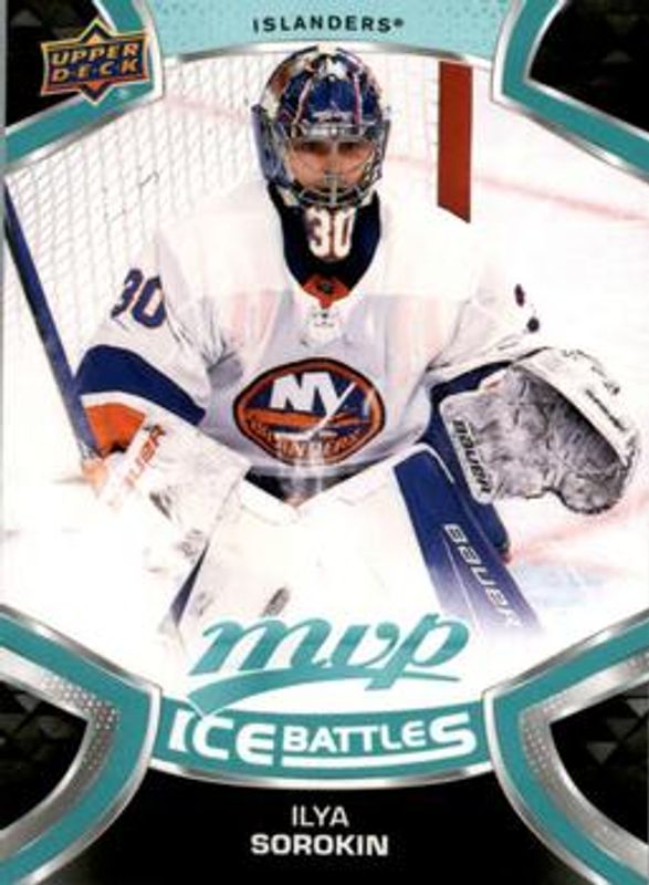 Ilya Sorokin 2021 Upper Deck MVP #30 Ice Battles RAW
