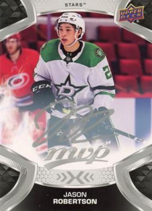 Jason Robertson 2021 Upper Deck MVP #209 Silver Script RAW