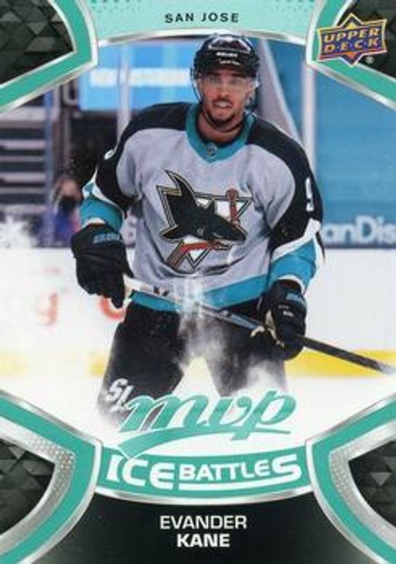 Evander Kane 2021 Upper Deck MVP #78 Ice Battles RAW