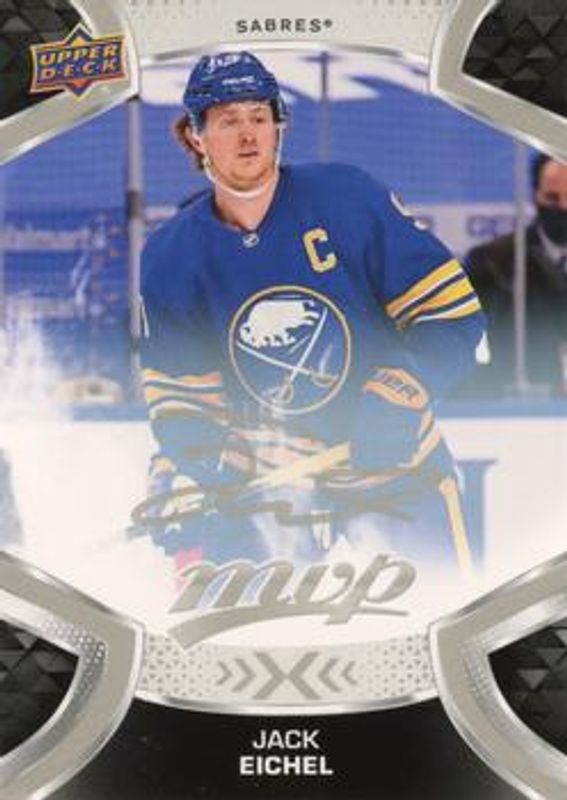 Jack Eichel 2021 Upper Deck MVP #55 Silver Script RAW