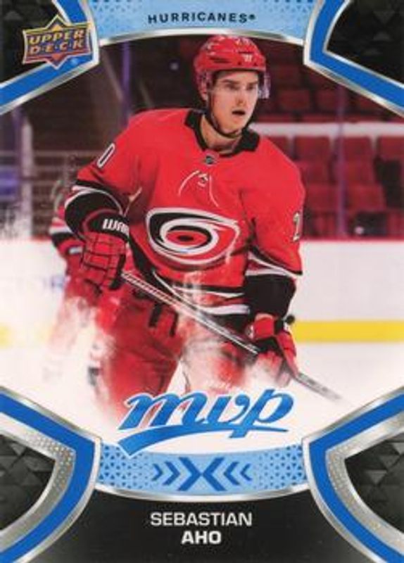 Sebastian Aho 2021 Upper Deck MVP #44 Blue RAW
