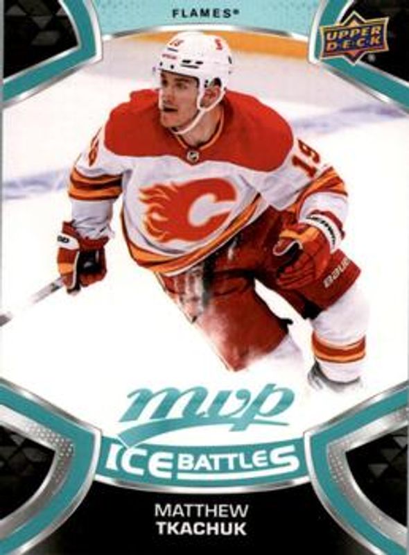 Matthew Tkachuk 2021 Upper Deck MVP #19 Ice Battles RAW