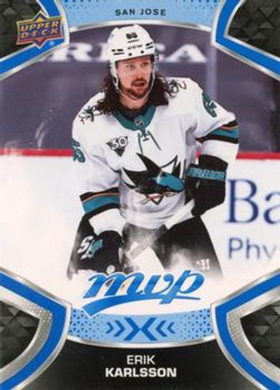 Erik Karlsson 2021 Upper Deck MVP #65 Blue RAW