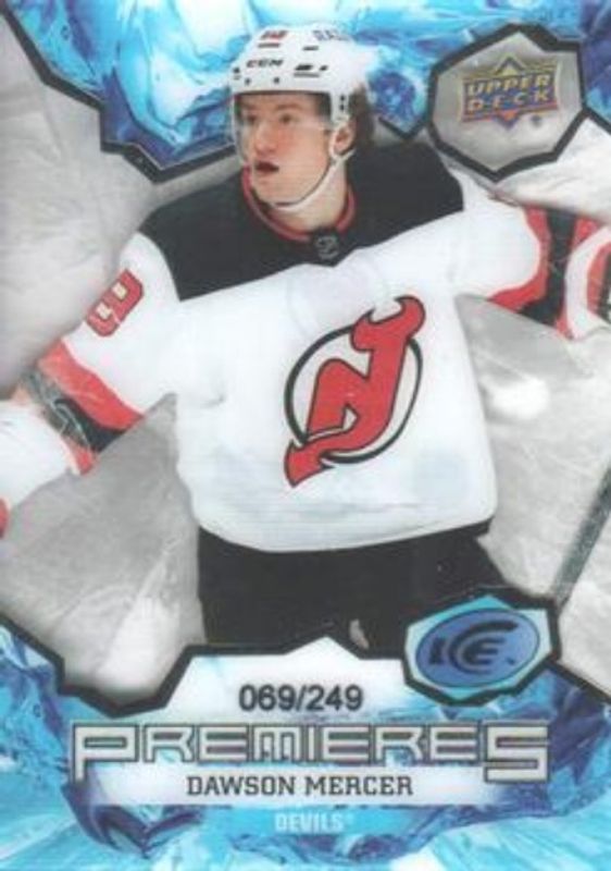 Dawson Mercer 2021 Upper Deck Ice #231 Base /999 Rookie RAW