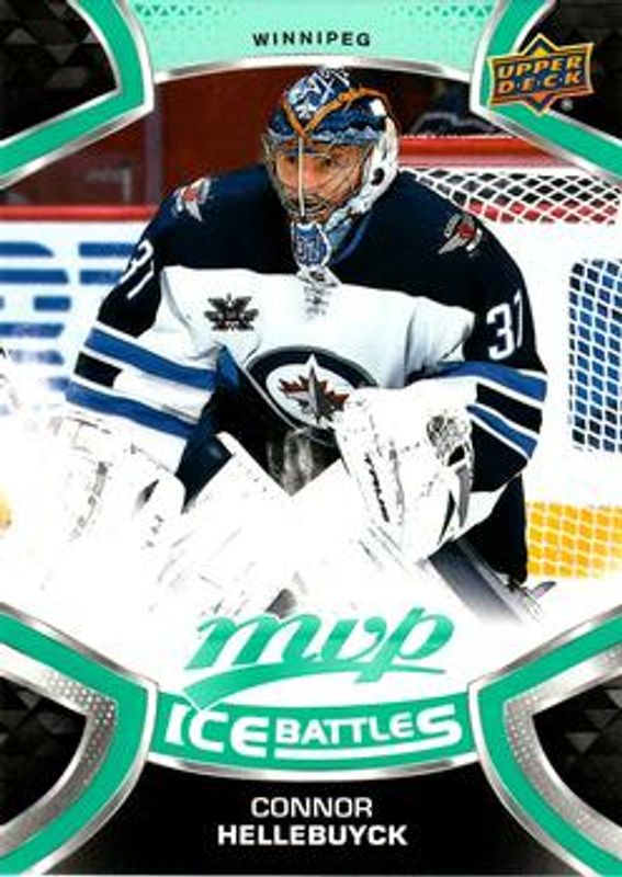 Connor Hellebuyck 2021 Upper Deck MVP #155 Ice Battles RAW