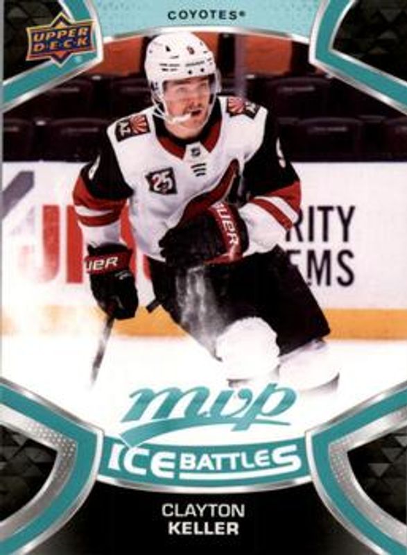 Clayton Keller 2021 Upper Deck MVP #9 Ice Battles RAW