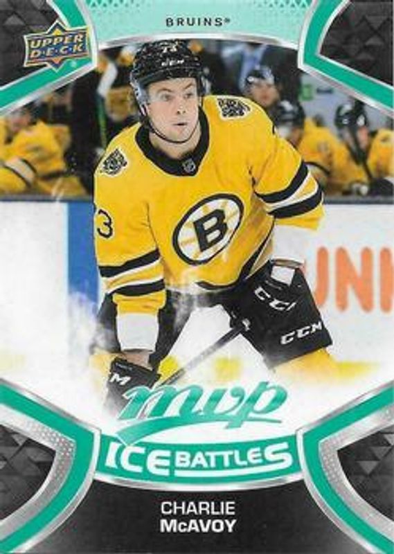 Charlie McAvoy 2021 Upper Deck MVP #173 Ice Battles RAW
