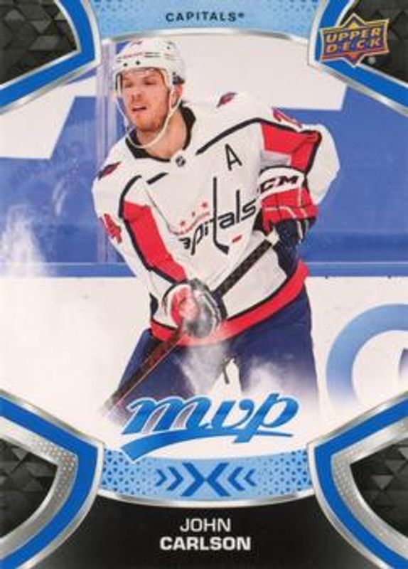 John Carlson 2021 Upper Deck MVP #74 Blue RAW