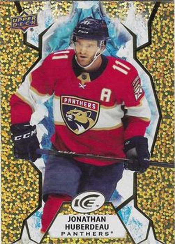 Jonathan Huberdeau 2021 Upper Deck Ice #69 Gold /25 RAW