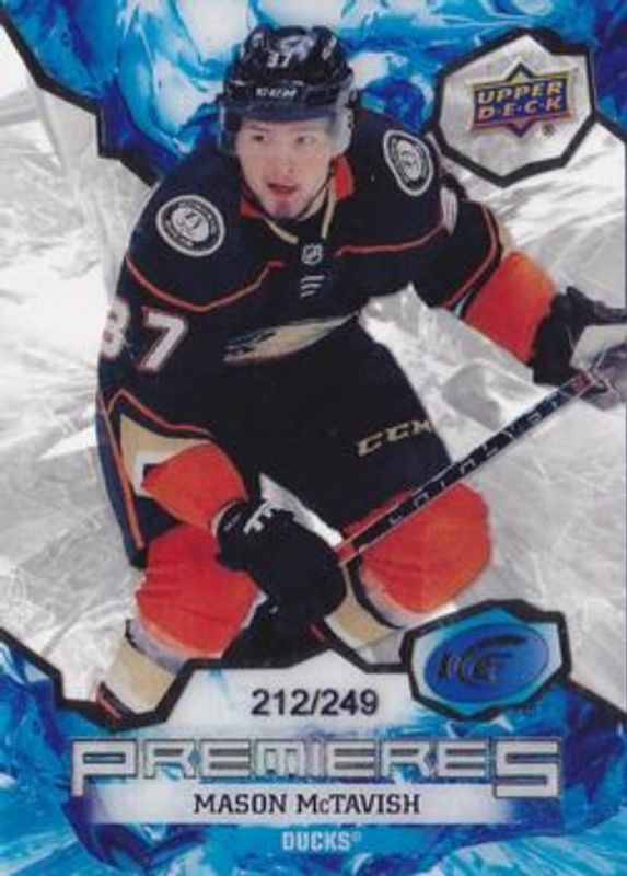 Mason McTavish 2021 Upper Deck Ice #237 Base /999 Rookie RAW