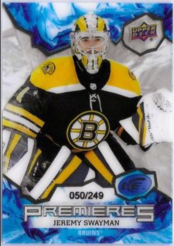 Jeremy Swayman 2021 Upper Deck Ice #232 Base /999 Rookie RAW