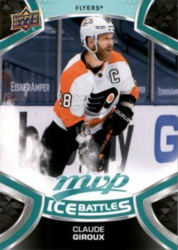 Claude Giroux 2021 Upper Deck MVP #128 Ice Battles RAW