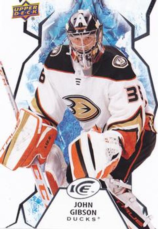 John Gibson 2021 Upper Deck Ice #68 Base /999 RAW